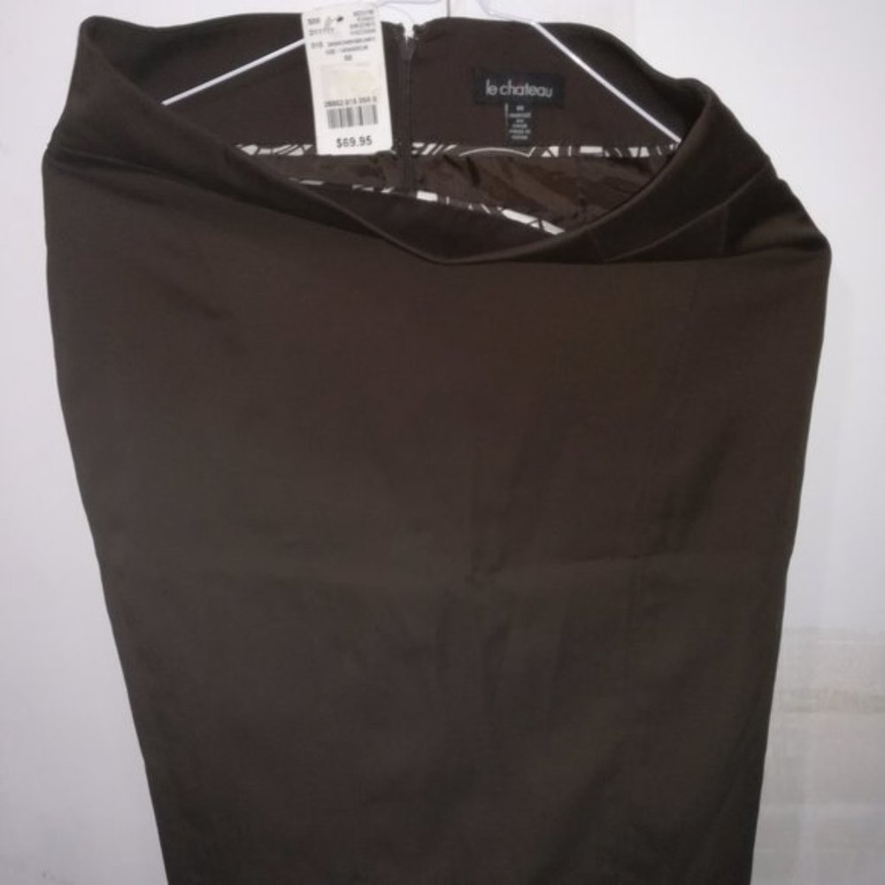 Pencil skirt + open-back vest, size 00